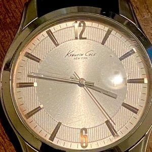 Men’s Kenneth Cole croc leather casual watch.